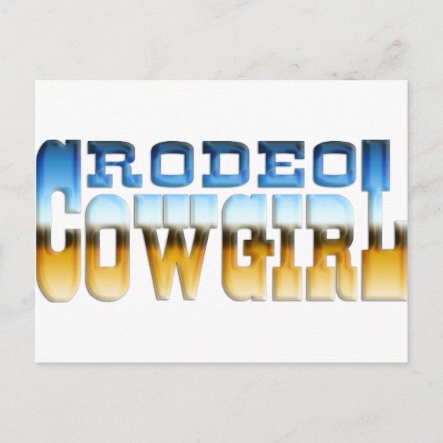 RODEO COWGIRL POSTCARD (Front)