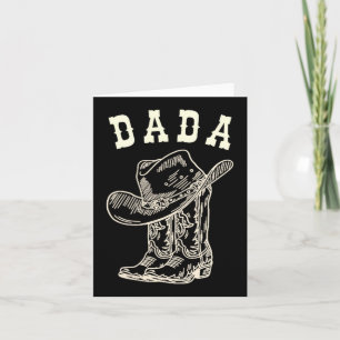 Rodeo Dada Western Cowboy Birthday Boy Family Card