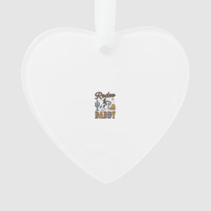 Rodeo Daddy Vintage Western Cowboy Shirt Design_1 Ornament