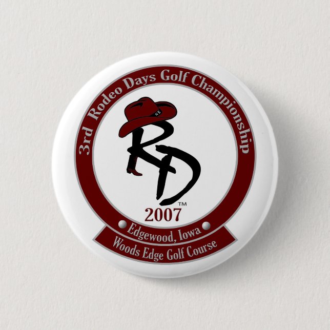 Rodeo Daze Golf Tournament Button (Front)
