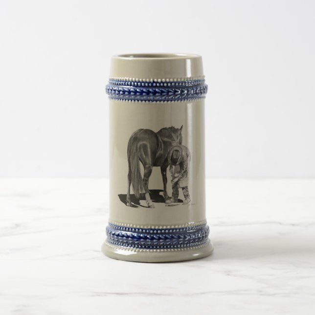 Rodeo Farrier Beer Stein (Center)