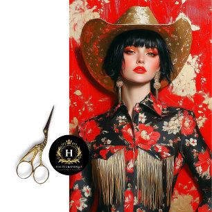 Rodeo Glam Luxe Western Cowgirl Decoupage Tissue Paper