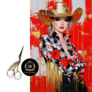 Rodeo Glam Luxe Western Cowgirl Decoupage Tissue Paper
