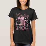 Rodeo Grandma Pink Cowgirl Coquette Boots Birthday T-Shirt<br><div class="desc">Rodeo Grandma Pink Cowgirl Coquette Boots Birthday Girl</div>