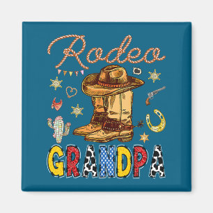 Rodeo Grandpa Western Birthday Cowboy Magnet
