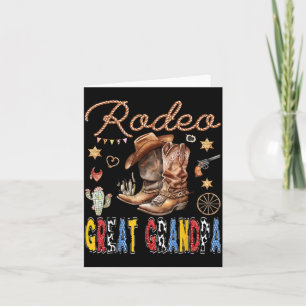 Rodeo Great Grandpa Western Cowboy Birthday Card