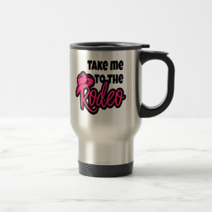 Rodeo Horse Lover Western Cowboy Hat Texas Travel Mug