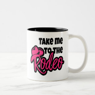 Rodeo Horse Lover Western Cowboy Hat Texas Two-Tone Coffee Mug