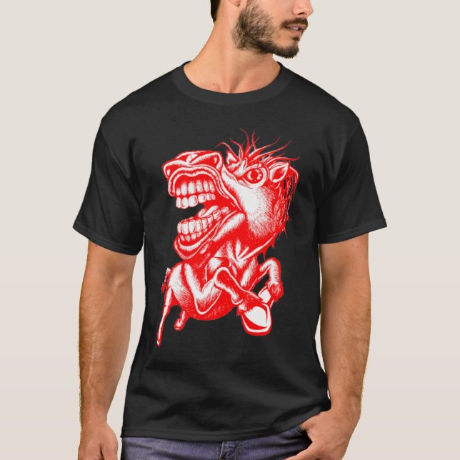 Rodeo Horse Red T-Shirt (Front)