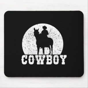Rodeo Horse Rider Cowboy Horseback Riding Graphic  Mouse Pad