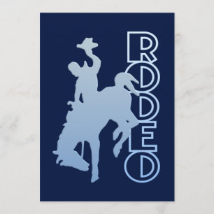 Rodeo invitation, customise invitation