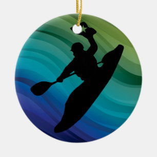Rodeo Kayak Ceramic Tree Decoration