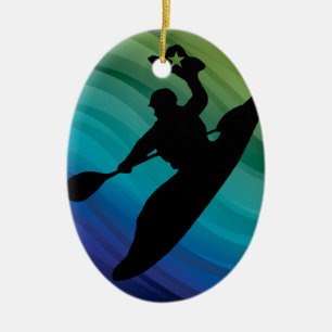 Rodeo Kayak Ceramic Tree Decoration