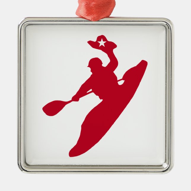 Rodeo Kayak Metal Tree Decoration (Front)