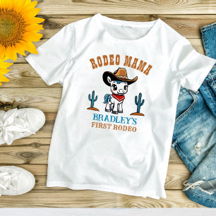 Rodeo mama cowboy baby horse birthday party T-Shirt