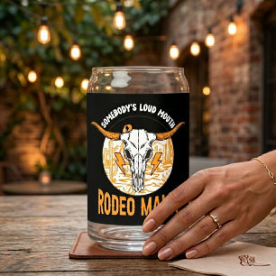 Rodeo Mama   Western Mother’s Day Unique Can Glass