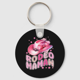 Rodeo Mamaw Pink Cowgirl 1st Birthday Family Key Ring