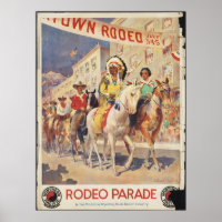 Rodeo Montana Vintage Travel Poster Ad Retro Print