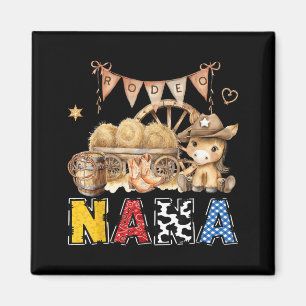 Rodeo Nana Western Cowboy Birthday Boy Party Magnet
