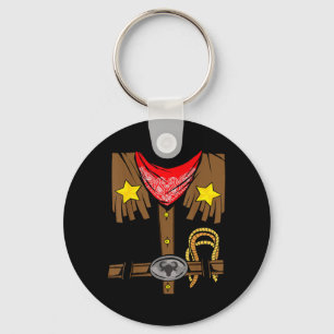 Rodeo Outfit Wild Western Cowboy Cowgirl Halloween Key Ring