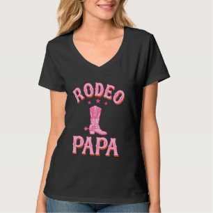 Rodeo Papa 1st First Birthday Cowgirl Western Rode T-Shirt