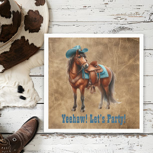 Rodeo Party Horse Napkin