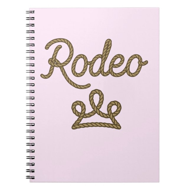 Rodeo Princess Country Western Tiara Crown Notebook (Front)