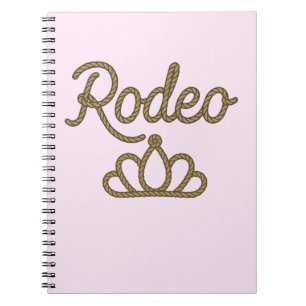 Rodeo Queen Country Western Tiara Crown Notebook