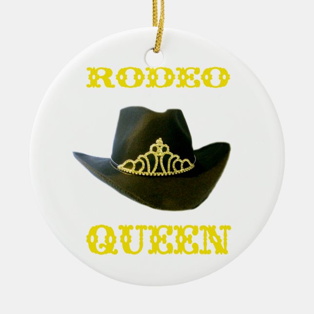 Rodeo Queen Customisable Ornament (Front)