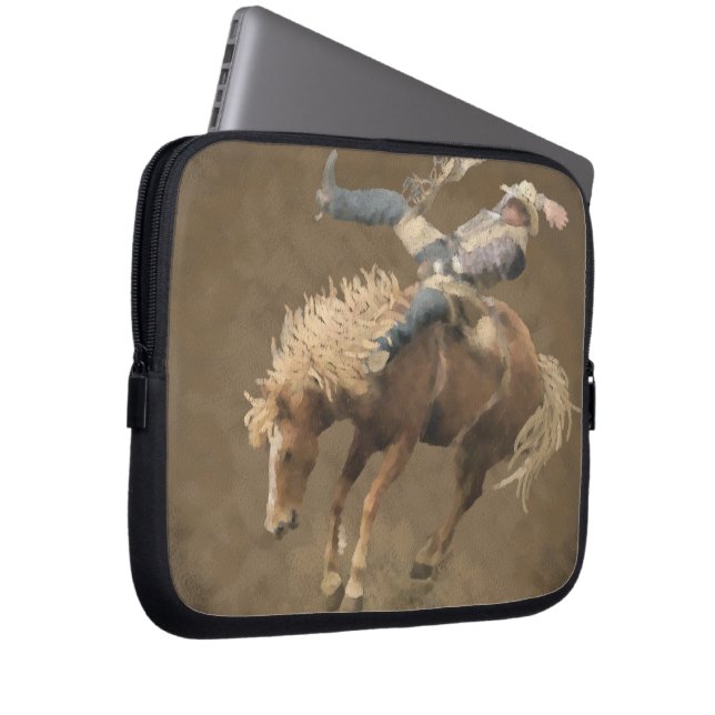 Rodeo Rider Laptop Sleeve (Front Right)