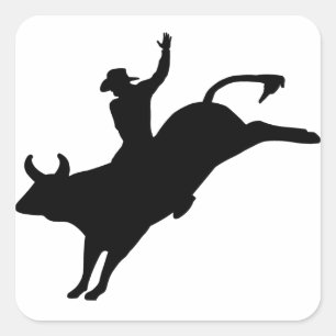 Rodeo Rider Square Sticker
