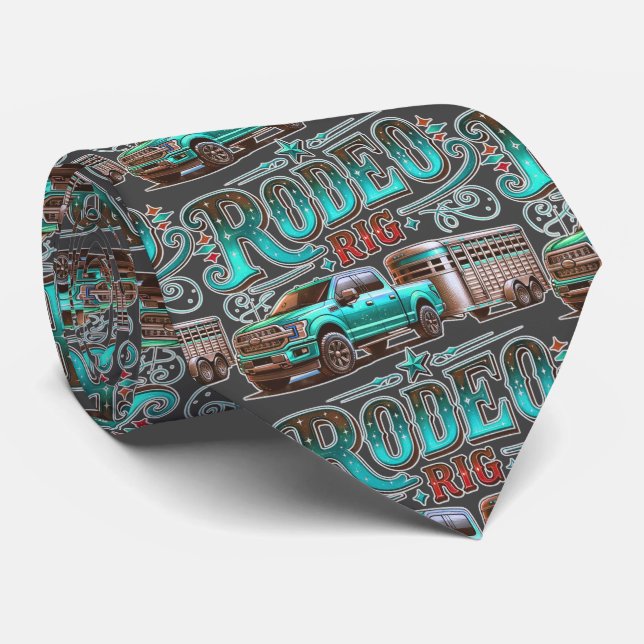 Rodeo Rig Truck And Trailer Tie (Rolled)