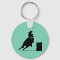 Rodeo Theme Cowgirl Barrel Racing Silhouette