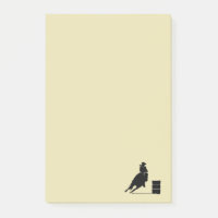 Rodeo Theme Cowgirl Barrel Racing Silhouette