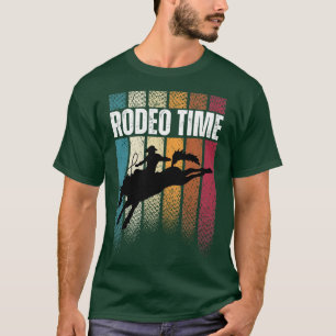 Rodeo Time Bareback Riding Western Cowboy T-Shirt
