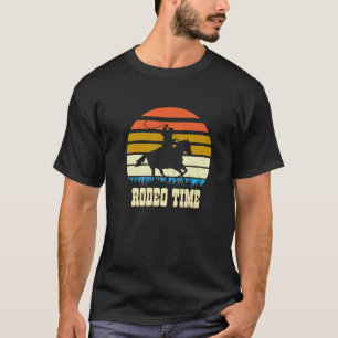 Rodeo Time Retro Vintage Western Cowboy Wild West T-Shirt