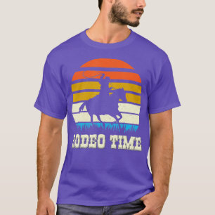 Rodeo Time Vintage Rodeo Time Cowboy Horse Retro S T-Shirt