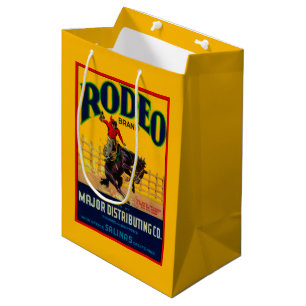 Rodeo Vegetable LabelSalinas, CA Medium Gift Bag