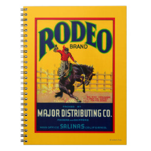 Rodeo Vegetable LabelSalinas, CA Notebook