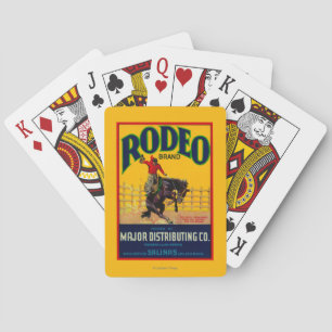 Rodeo Vegetable LabelSalinas, CA Playing Cards