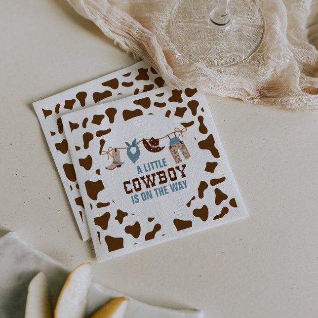 Rodeo Western Cowboy Baby Shower Napkin (Creator Uploaded)