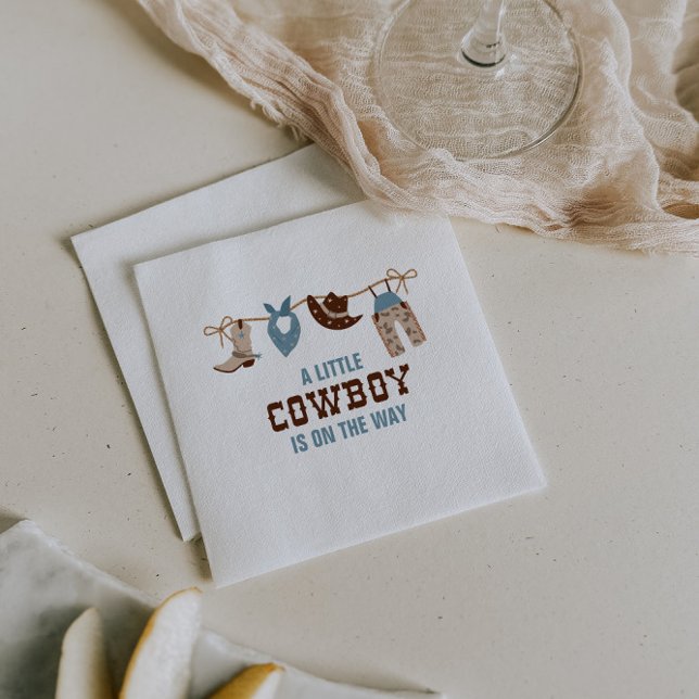 Rodeo Western Cowboy Baby Shower Napkins (Creator Uploaded)