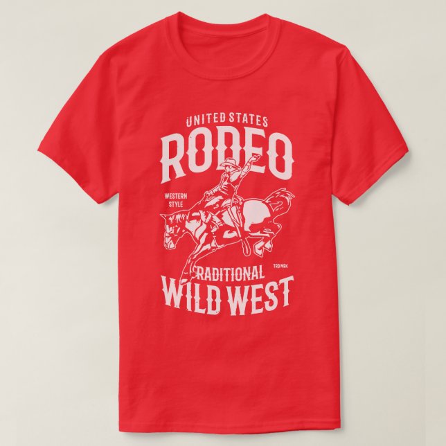 Rodeo Wild West T-Shirt (Design Front)