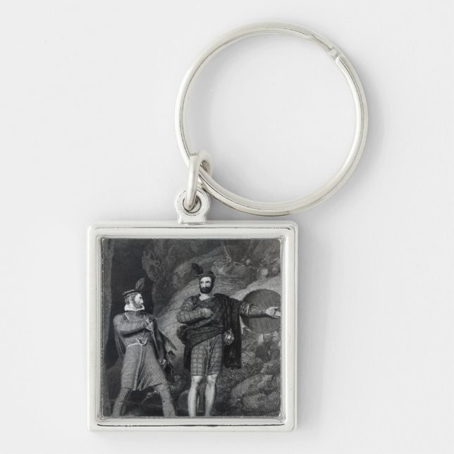 Roderick Dhu and a Clansman Key Ring (Front)