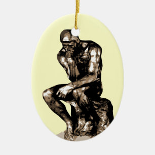 Rodin The Thinker Christmas Ornament