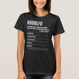 Rodolfo Serving Size Nutrition Label Calories T-Shirt