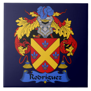 Rodriguez Family Coat of Arms Tile