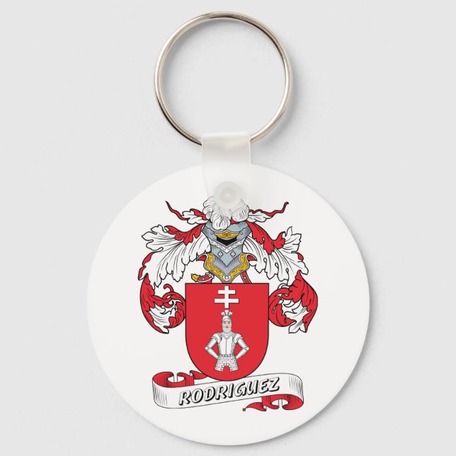 Rodriguez Family Crest Key Ring (Front)