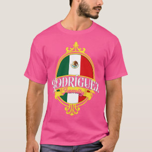 Rodriguez Family Mexico Flag T-Shirt