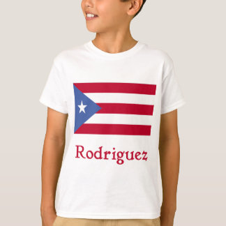 Rodriguez Puerto Rican Flag T-Shirt